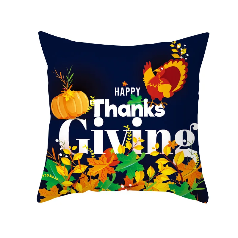 

Новинка 2021, наволочка из мультфильма «День благодарения», наволочка из персиковой кожи с принтом для дивана, украшение для дома, Офисная нав...