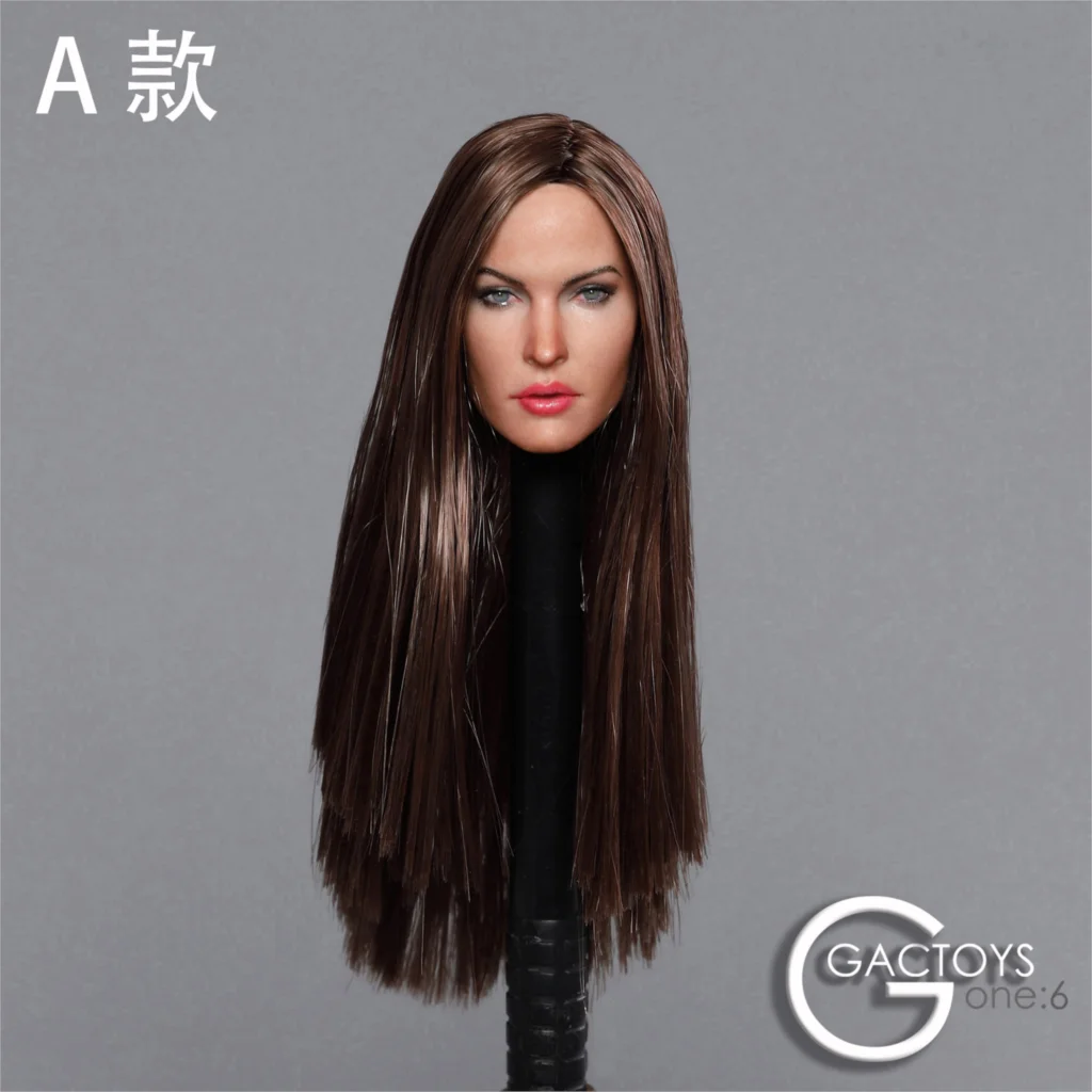 

GACTOYS GC029A 1/6 Scale Female Head Sculpt Megan Fox Head Carving Girl Head fit 12'' Action Figure