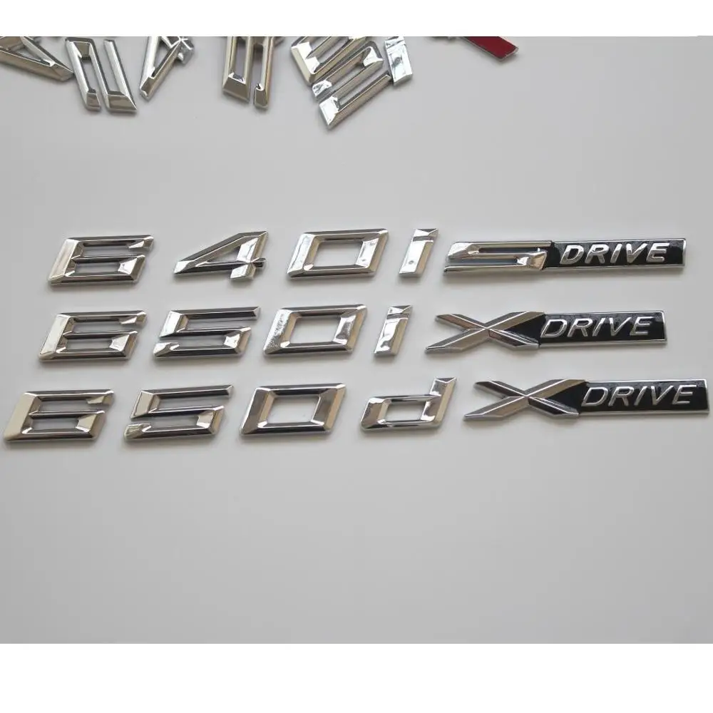 Для BMW 6 Series хромированная эмблема XDrive 630i 634i 635i 636i 640i 645i 650i 655i 660i 666i 630d 640d 650d 660d