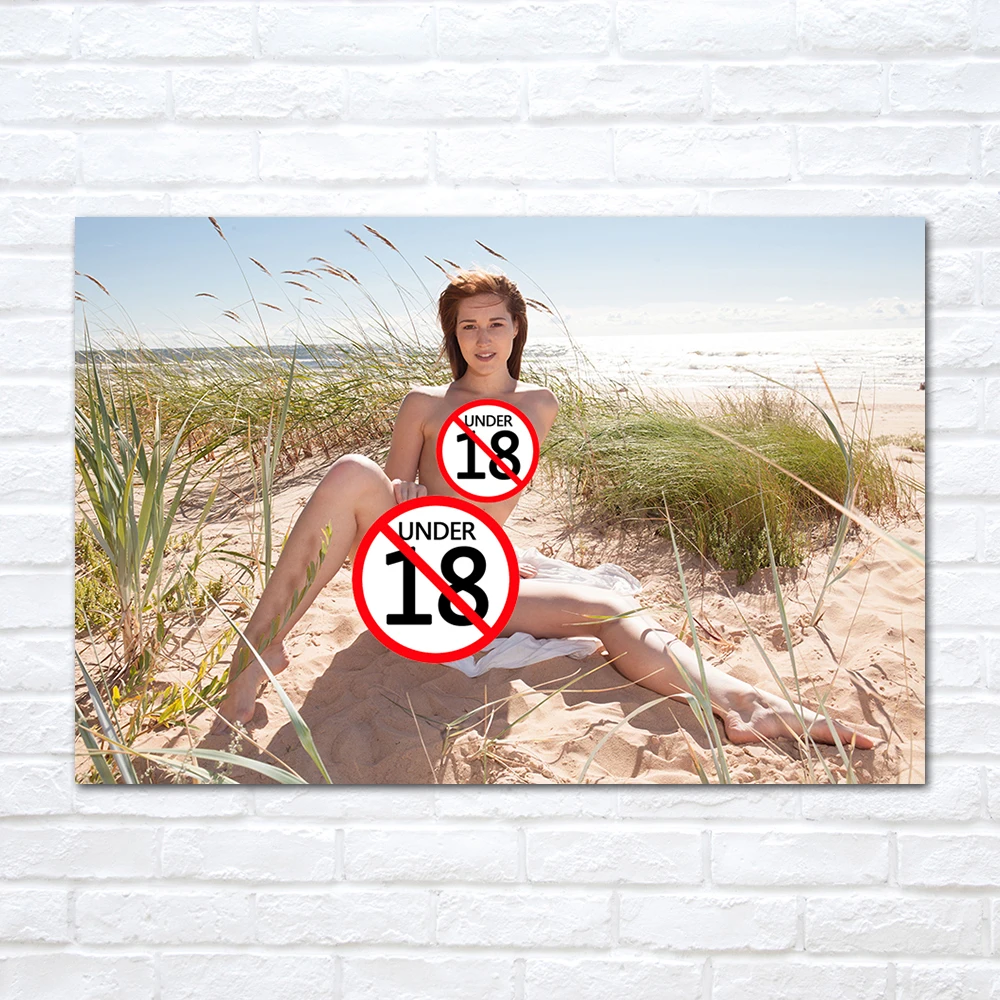 

Сексуальная обнаженная красота на пляже, холст, картина, плакат и принты, современное настенное искусство, картина для домашнего декора, укр...