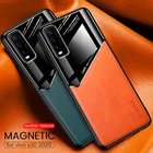 Чехол для vivo y20, кожаная текстура, pixleglass, магнитный автомобильный чехол для vivo y20 y 20 20y 2020, силиконовый бампер, противоударный чехол