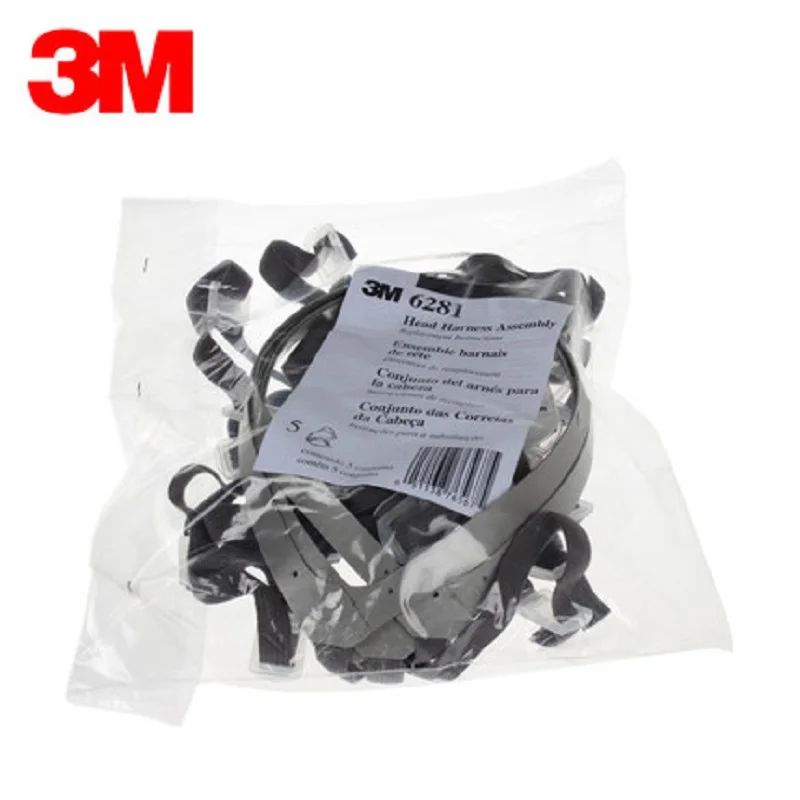 3M 6281 повязка на голову комбинация 6100/6200/6300 противогаз респиратор Сменные аксессуары с эластичным противопылевым покрытием фитинги фиксированный ремень