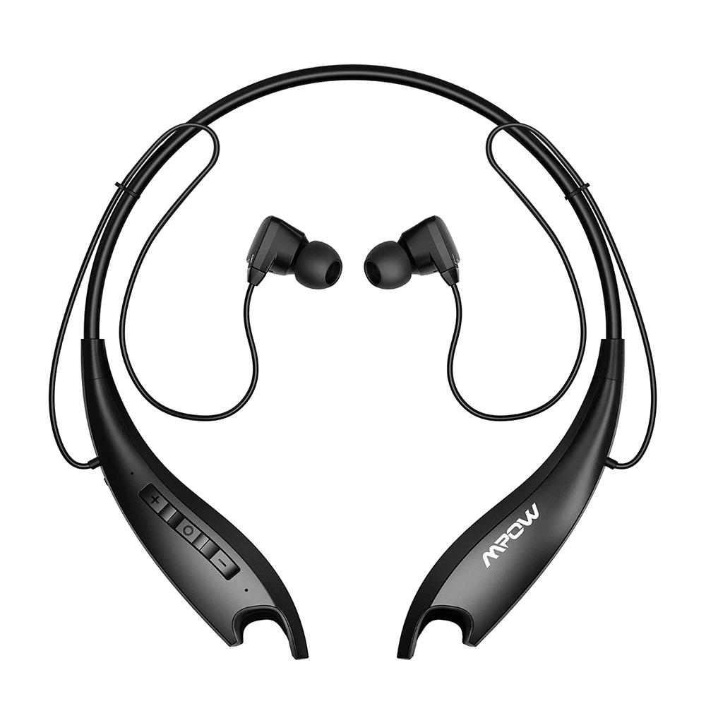 Black Sport Earphone Mpow Jaws 5Gen Bluetooth 5,0 наушники с микрофоном кристально чистые 18H ультра длительный срок службы батареи HiFi стерео спортивные наушники с шейным ремешком - Цвет: Black Sport Earphone
