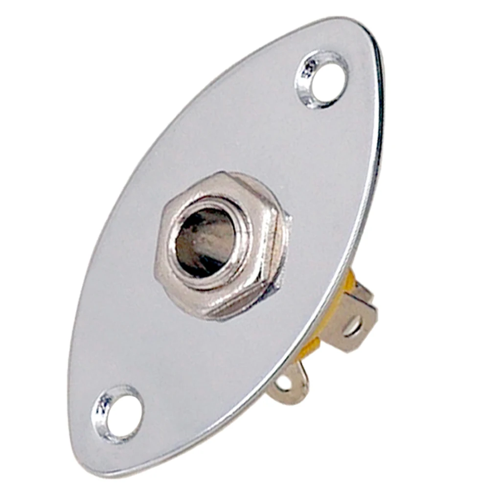 Гитарная металлическая овальная изогнутая куртка плагин басовый разъем для