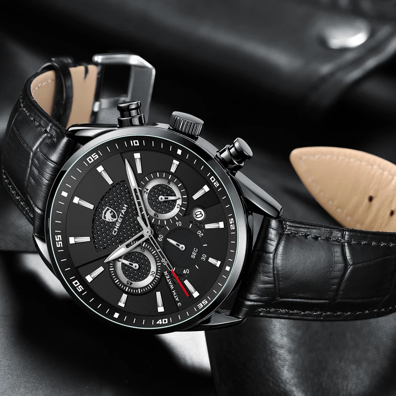 Часы наручные мужские с хронографом модные деловые брендовые Роскошные