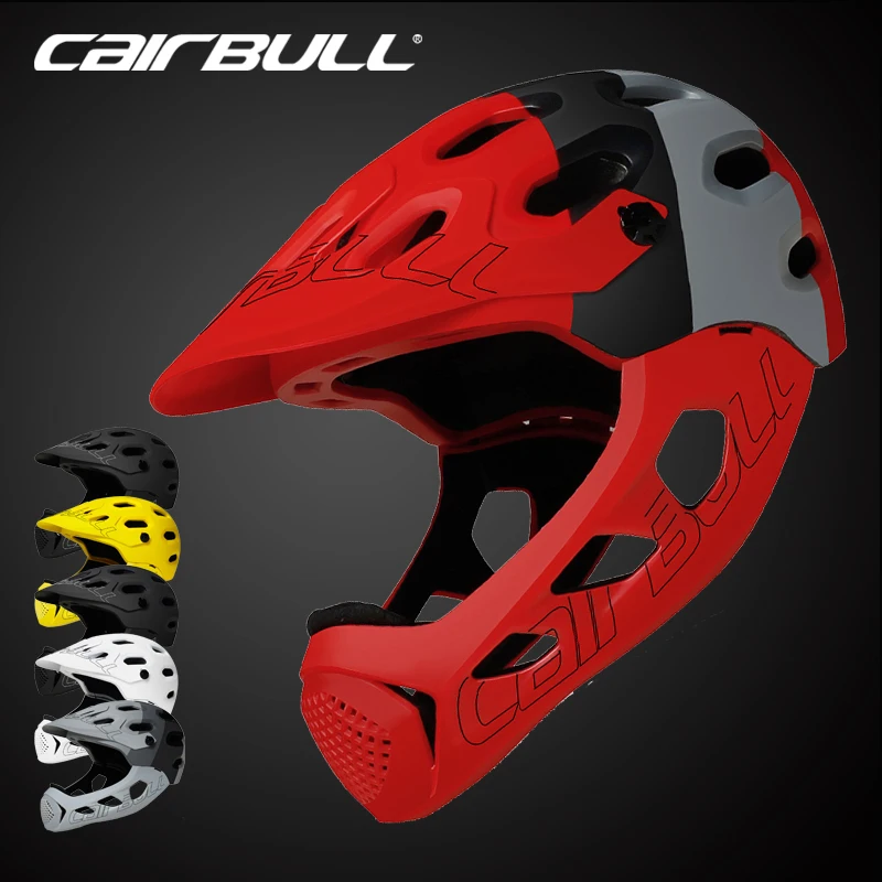Cairbull Mountain Bike Helmet Adult Full Covered Downhill Full Face Helmet OFF-ROAD MTB Road Bicycle Helmet Cycling Helmet BMX