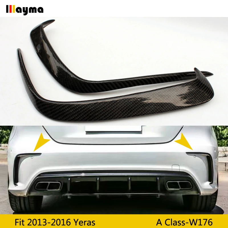 Сплиттер для заднего бампера из углеродного волокна спойлеры утинка Benz A