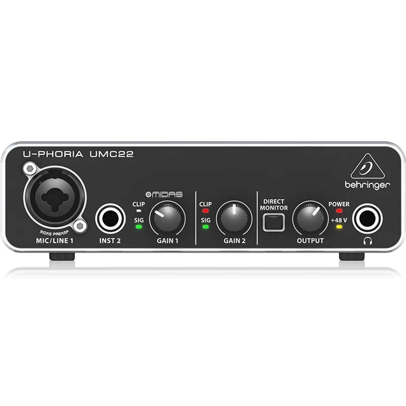 

UMC22 souncard sound blaster usb audio interface sound card for sale sample