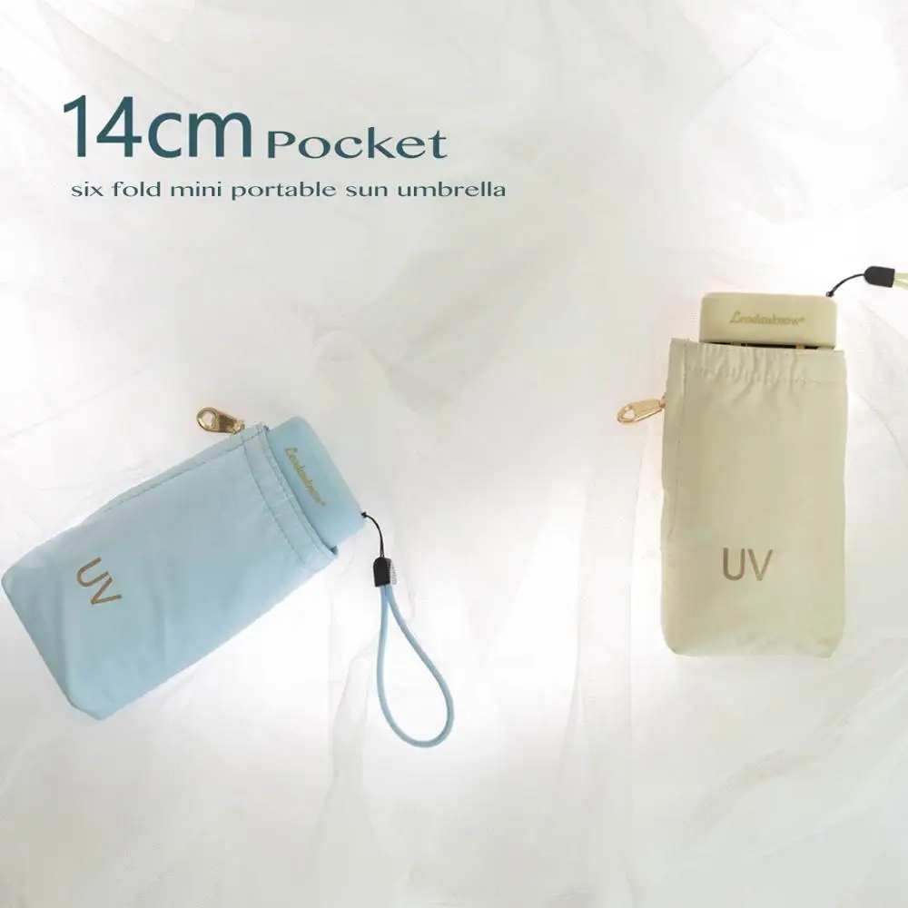 Мини-зонт для защиты от дождя компактный карманный зонт солнца девушек