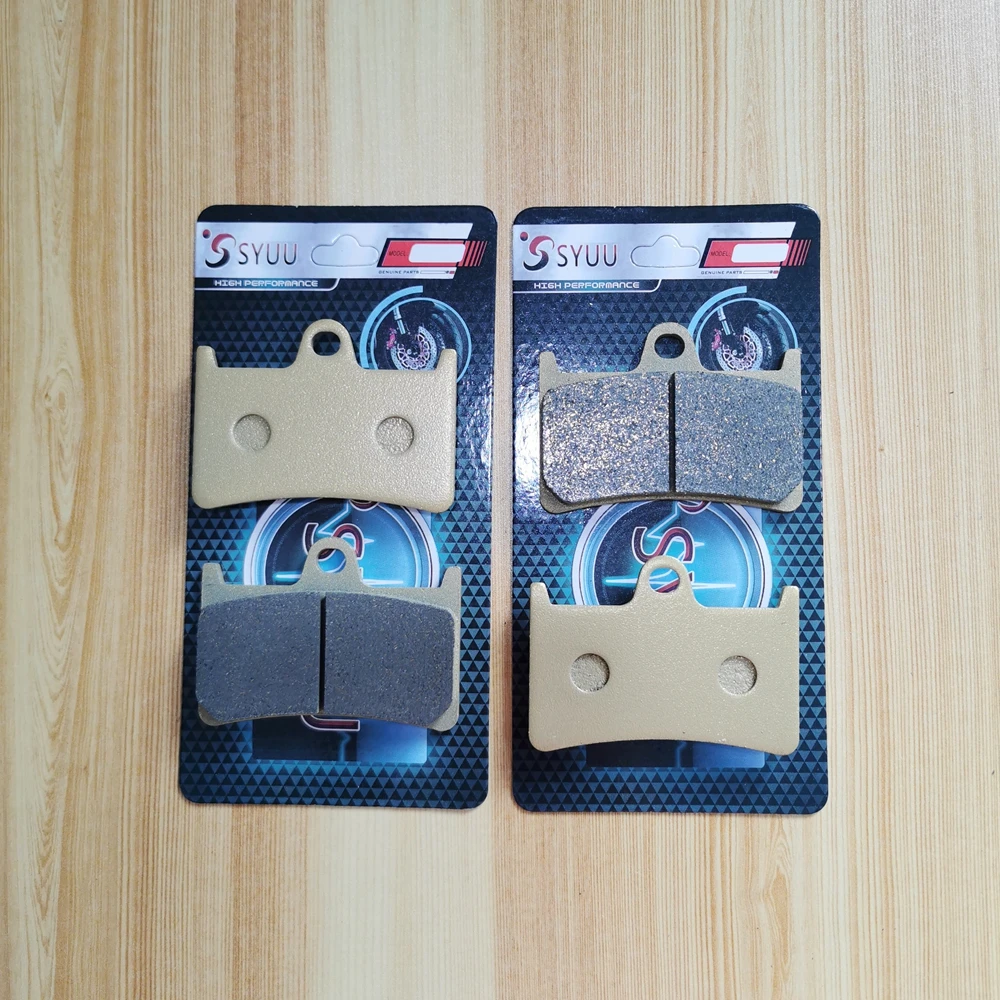 Motorcycle Front and Rear Brake Pads For YAMAHA YZF 600 R YZF600R 1000 1997-2007 Copper Semi-Metal Disc Pad | Автомобили и