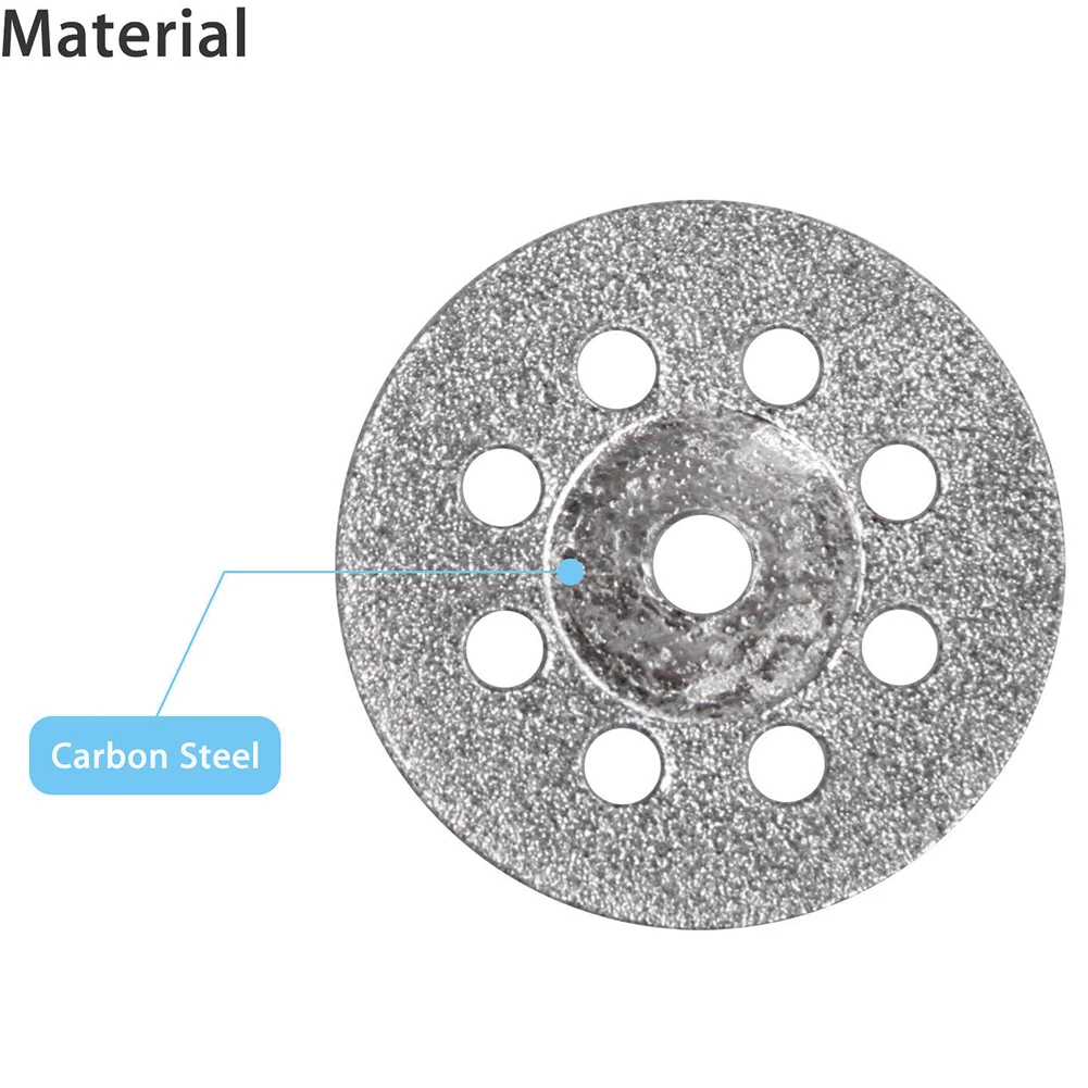 

10pcs 22mm Diamond Universal Mini Rotary Tool Saw Blades Metalworking Wheel Connecting Drill Abrasive Shank Durable Cutting Disc