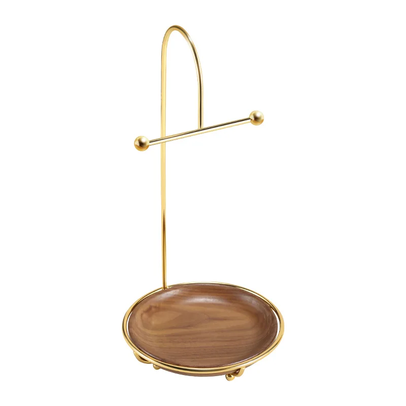 

Wooden 2 Layers T Shape Makeup Cosmetic Jewelry Holder Earring Necklace Ring Bracelet Jewellery Display Storage Rack