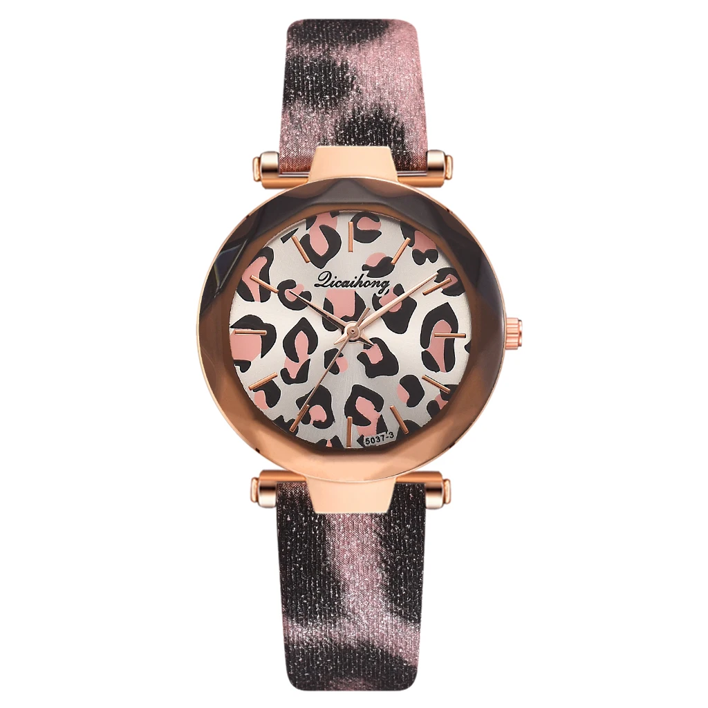 3931 Pink Новые Модные леопардовые женские часы женские повседневные кожаные кварцевые часы женские часы Relogio Feminino Montre Femme женские часы - Цвет: 3931 Pink