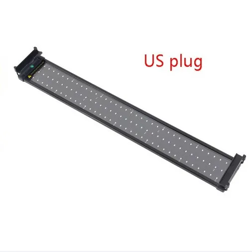 US Plug 72-94 см аквариумный светодиодный светильник ing светильник для аквариума с выдвижными кронштейнами 90 Белый и 18 синий светодиодный s подходит для аквариума - Цвет: US Plug