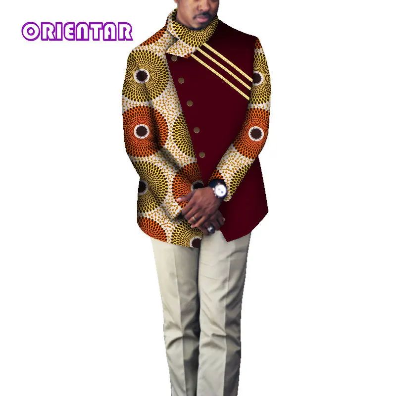 Модная африканская одежда для мужчин пальто блейзер с длинным рукавом