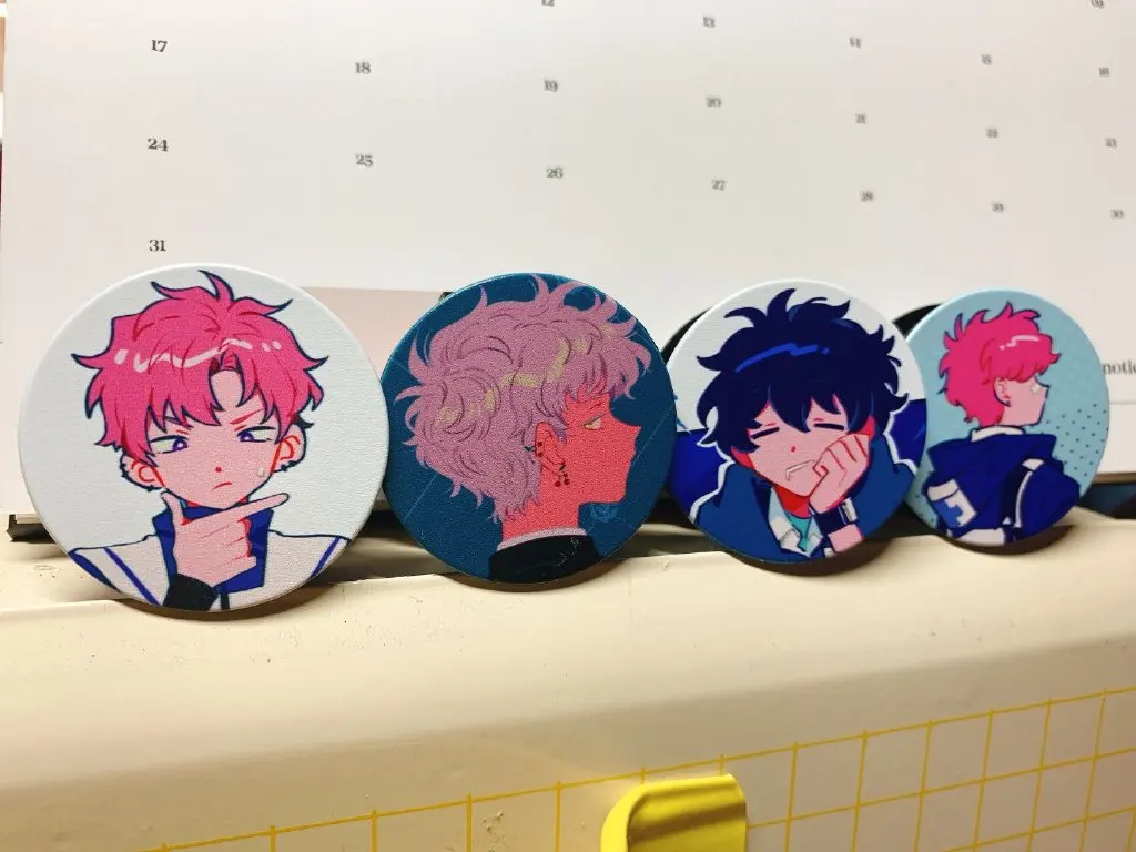 

cool boy Character Washi Tape anime Sample size New Picnic Gem and Flower Eden Trickortreat