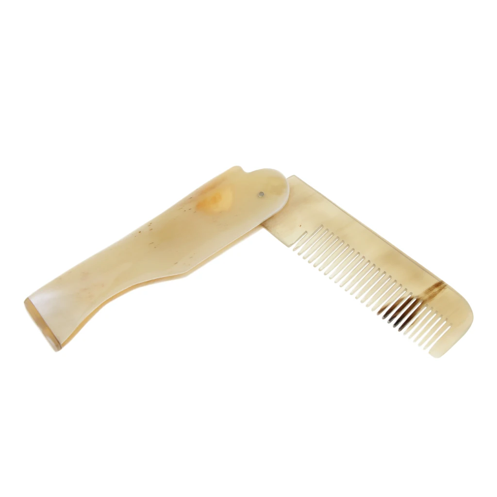 

Portable Natural Hair Care Comb Handcrafted Horn Fine Tooth Comb Massage Hair Brush Combs for All Hair Type
