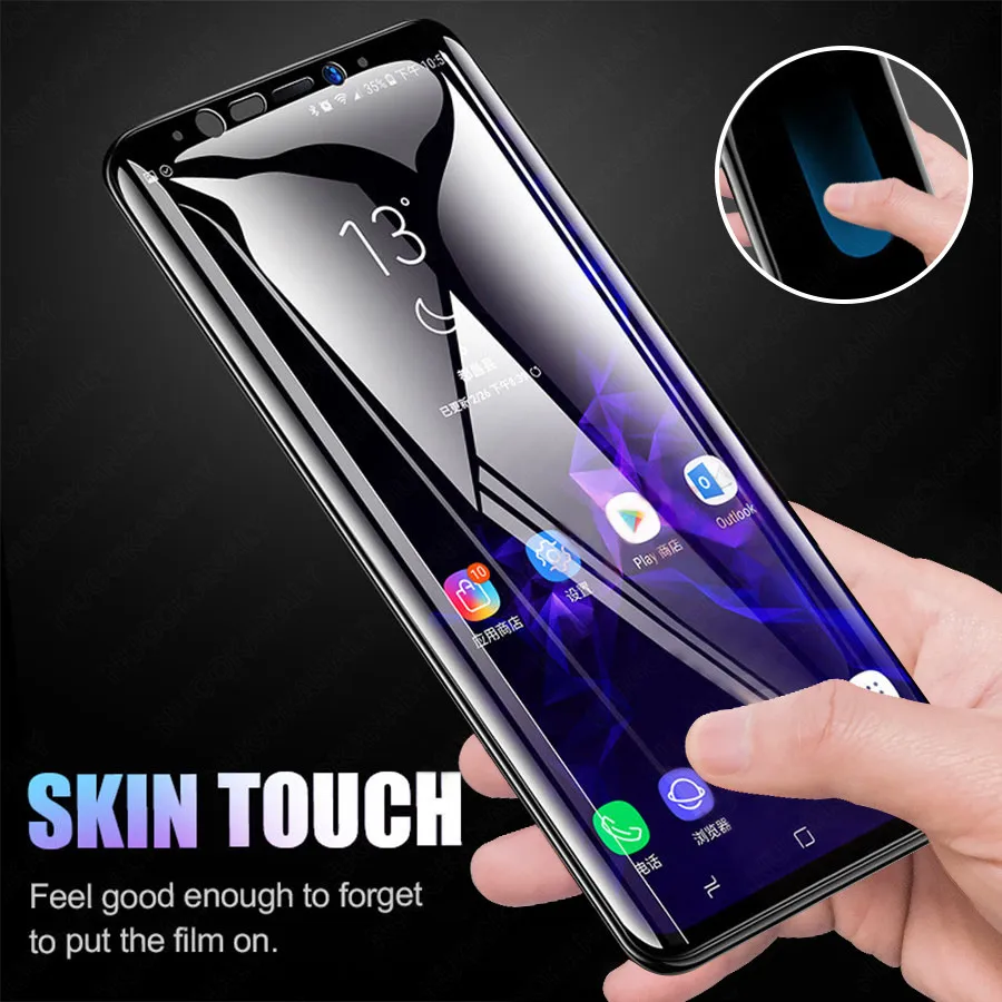 20D полное покрытие закаленное стекло для Samsung Galaxy S8 S9 Plus Note 9 8 S7 Edge A9 A8 A7 A6 A5 2018