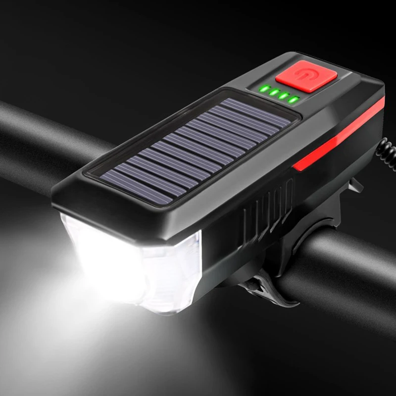 

2000mAh 18650 MTB Cycle Riding Lamps T6 Led Solar Power Bicycle Light Set Frontal and Tail Lighting for Bike Accessories Lantern