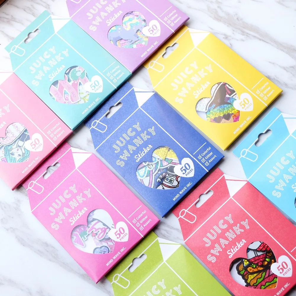 50 шт. Kawaii японская ручная книга канцелярские милые молочные коробки гранулы мешок с лазерным чипом Наклейки Сладкий сон космические морские наклейки