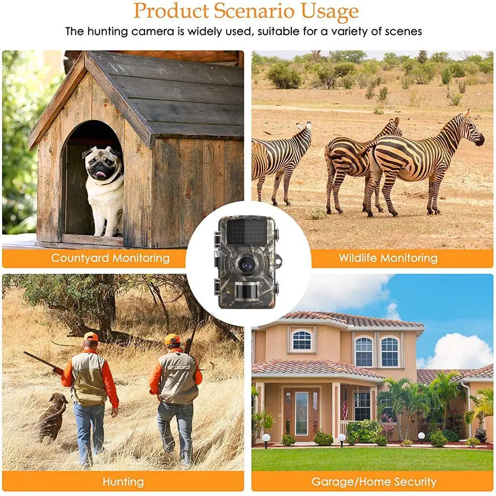 

Garden Anti-theft Outdoor Orchard Anti-hunting Field Detection 1080P Wildlife Trail Camera Infrared Waterproof Tracking Cams