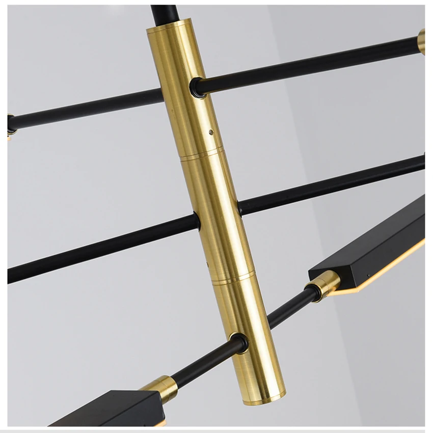 Современный акриловый абажур с регулируемой яркостью разветвленная Люстра для