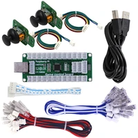 1 player arcade usb controller usb driver kit mame pc keyboard encoder with 3d joystick cables for raspberry pi
