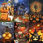 DIY 5D алмазная рисунок тыквы Животные вышивка крестиком Мозаика картина Стразы Алмазная вышивка подарок на Хэллоуин