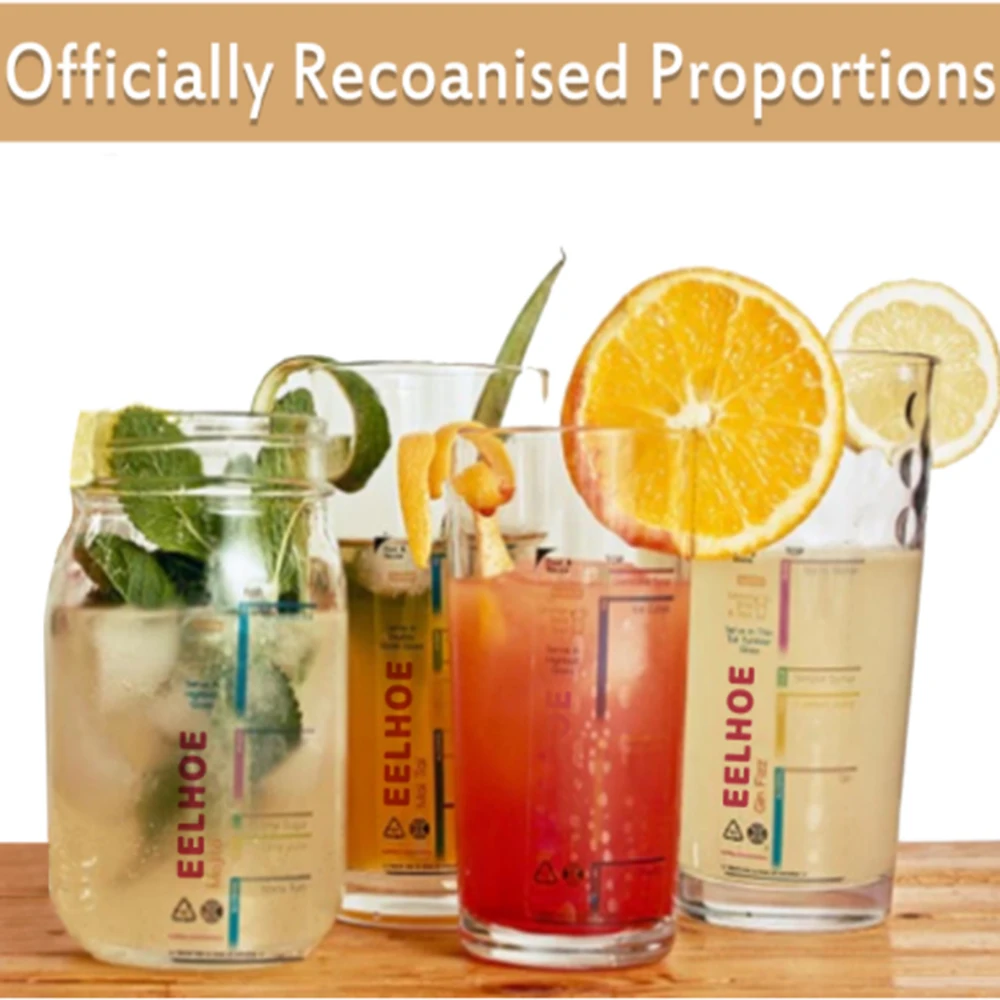

7 Pcs Reusable Cocktail Recipe Stickers Proportion of Alcohol And Beverage Is Not Messy Scale Sticker For Home Kitchen Bar Tools