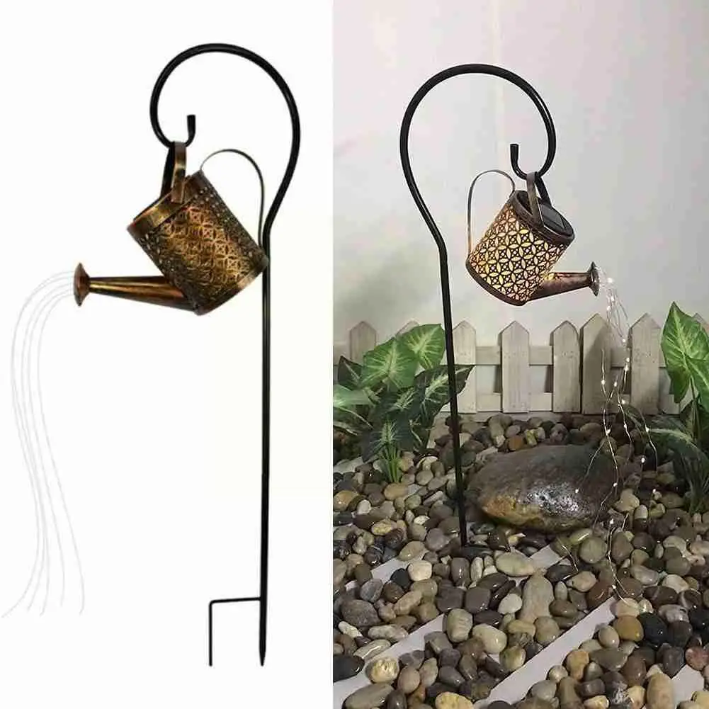 

Solar Powered Watering Can Sprinkles Fairy Light Waterproof Light Light Shower Outdoor Garden Ground Courtyard Plug Lawn