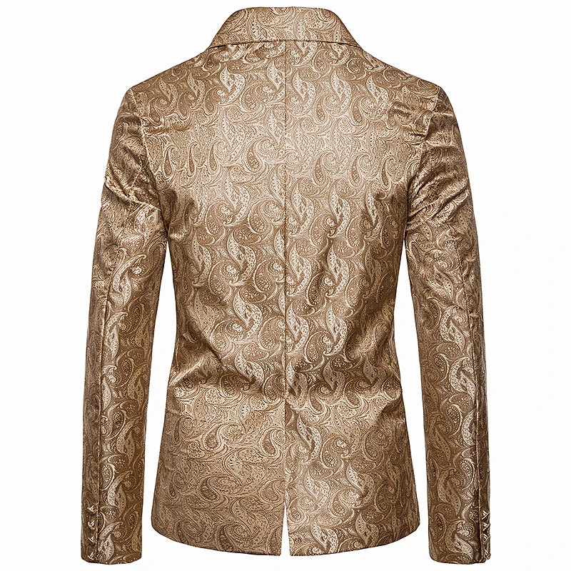 Мужские повседневные Костюмы и блейзеры мужские костюмы с цветочной вышивкой