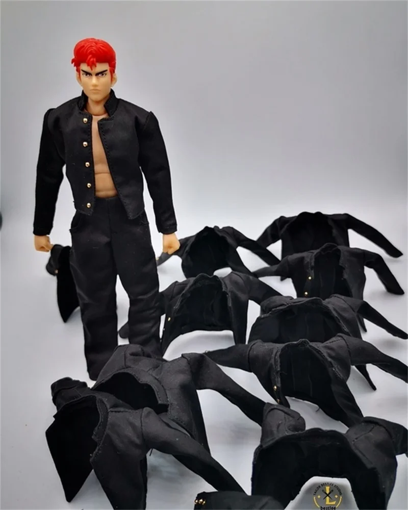 

in Stock 1/12th Model Slam Dunk School Uniform Movable Cloth Suit GT 6 Inch Doll Soldier Action