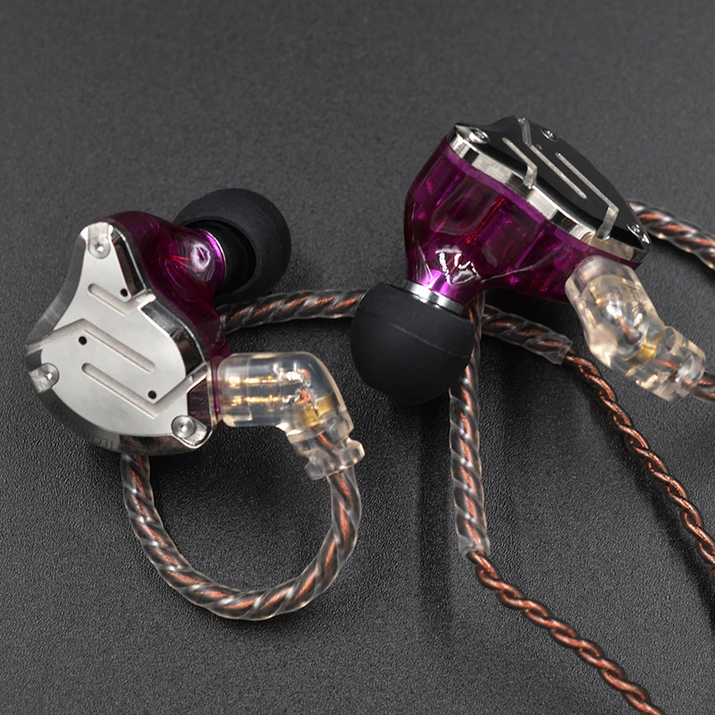 KZ ZS10 PRO 1DD + 4BA HIFI металлическая гарнитура гибридные наушники вкладыши Спортивная