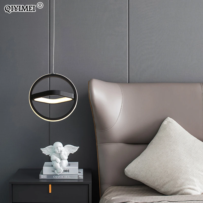 

A Modern LED Pendant Lights For Living Room Parlor Bedroom Round Square Lamps Indoor Lighting Dropshipping Hanglamps Luminaire