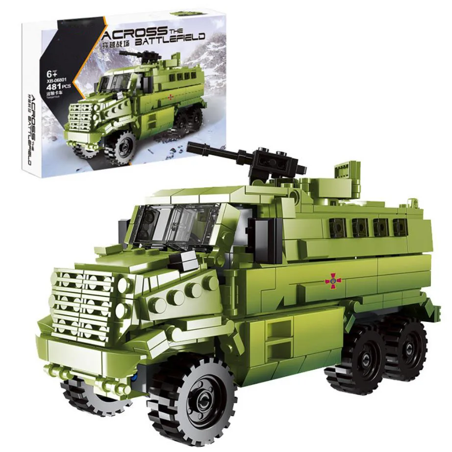 

Russia Modern Military Armored Transport Truck Batisbricks Building Block Ww2 Vehicle Model Bricks Toys For Boys Gifts