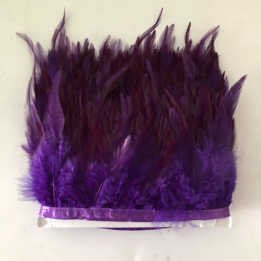 Атласная лента для украшения одежды отделка из перьев петушиных высота 8 13 см 3 5