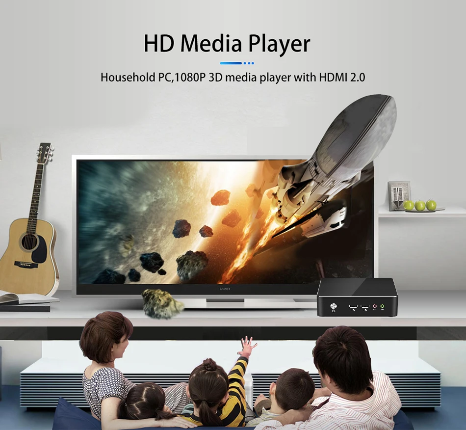 Мини-ПК HTPC Intel Core i5 4200U 4200Y i3 4010Y Windows 10 pro HD Wi-Fi | Компьютеры и офис