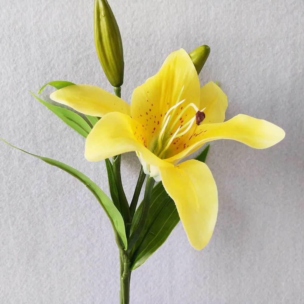 Искусственный цветок 1 шт. мини-Лилия Свадебный декор дома Лидер продаж Наряд для
