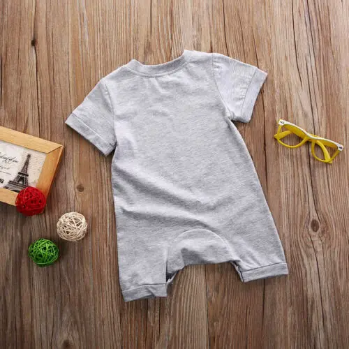 

Toddler Baby Boy Girl Cotton Romper Short Sleeve O Neck Jumpsuit One Piece Summer Outfit Clothes 0-24M