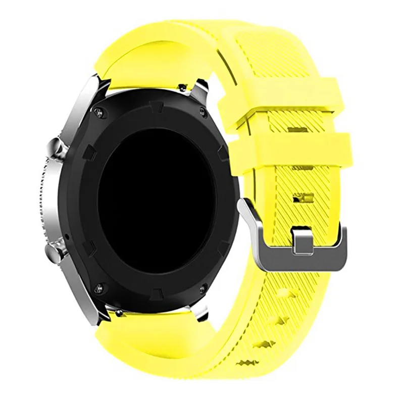 Ремешок 22 мм для samsung gear S3 Frontier/Classic/Galaxy Watch 46 мм/huawei Watch GT 46 мм/Ticwatch pro/S2/E2 силиконовый спортивный ремешок