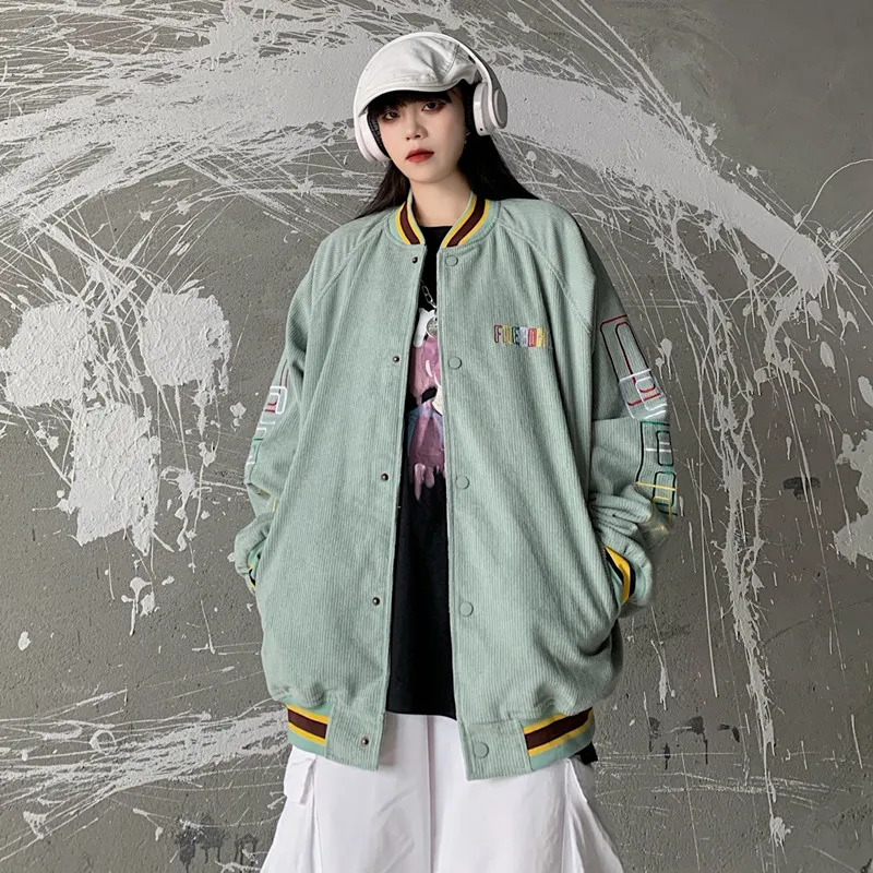 2020 Япония большой бейсбольная форма пальто Харадзюку Бомбер куртка Женская