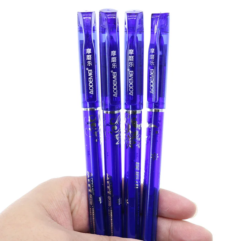 3 шт. детская Студенческая канцелярия стираемая гелевая ручка синие чернила 0 5 мм