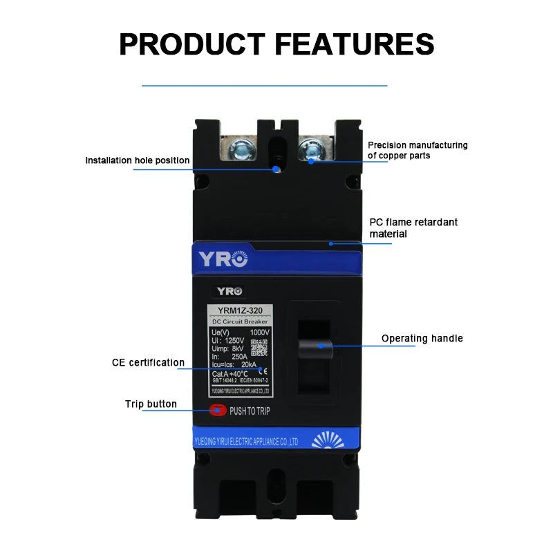 Автоматический выключатель в литом корпусе на солнечной батарее 1000 - купить по