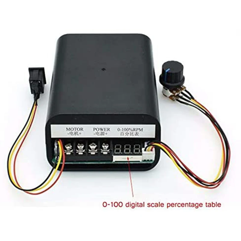 DC 10-55V 60A ШИМ контроллер скорости двигателя CW CCW Реверсивный переключатель 12 24 36V |