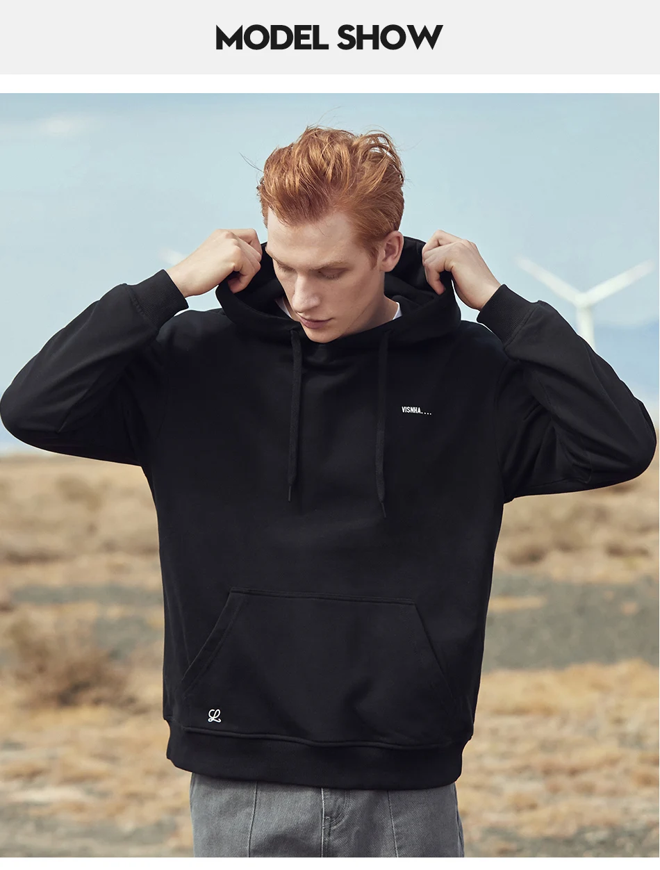 Pioneer Camp новые осенние мужские толстовки с капюшоном с модным принтом Повседневная хлопковая одежда с капюшоном Мужские брендовые толстовки AWY901551A