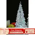 Акриловая Рождественская елка, детские светящиеся игрушки, СВЕТОДИОДНЫЙ Красочный Кристалл, мигающий ночсветильник, украшение для гостиной