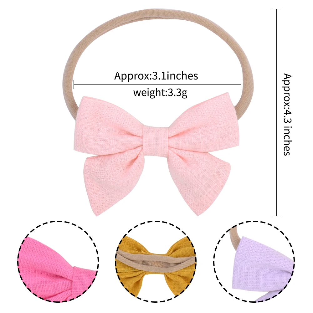 Повязка на голову для девочек нейлоновая разноцветная эластичная 12 шт./лот |