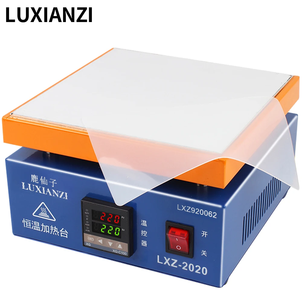 LUXIANZI Digital Preheating Station Thermostat Heating Plate For PCB SMD BGA Rework Heating Led Lamp Desoldering Repair Tool Set