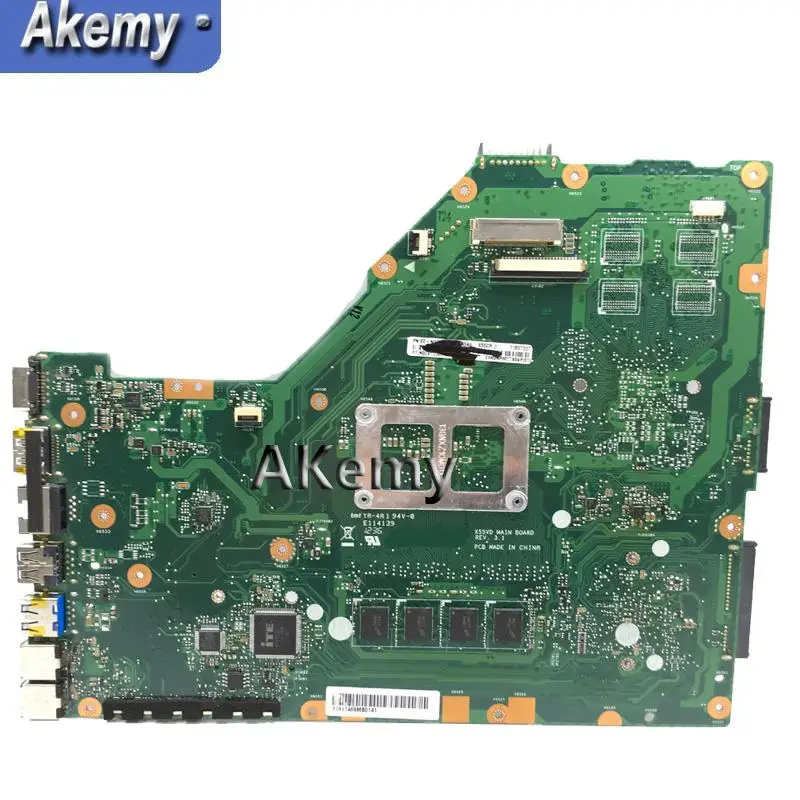 

AK X55C 4GB RAM Memory Mainboard For ASUS X55C X55CR X55V X55VD Laptop motherboard DDR3 60-N0OMB1100-C01 100% Test