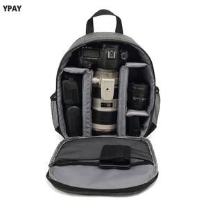 new multi functional digital camera backpack bag waterproof camera bag photo backpack for outdoors travel lens pouch free global shipping